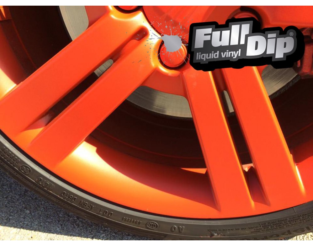 Full Dip Orange Mat Vinyle Liquide